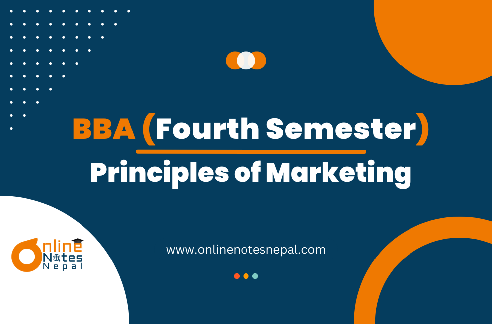 Principles of Marketing - Fourth Semester (BBA) Photo
